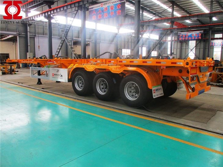 3 axles Skeleton Semi Trailer
