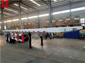 20ft Flat txaj Semi Trailer
