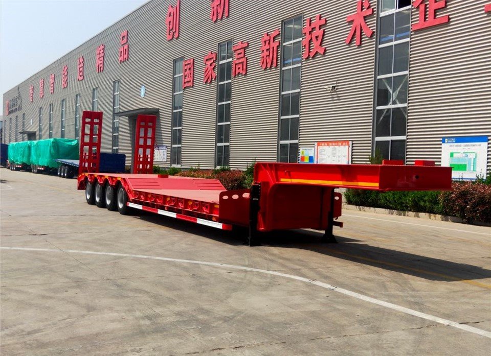 60tons Tsawg txaj Semi Trailer