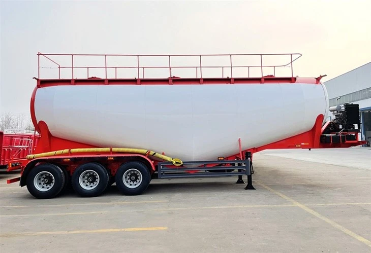 Kub Muag Tuam Tshoj Hom TONGYA Qhuav Bulk Cement Tank Semi Trailer Nrog Zoo