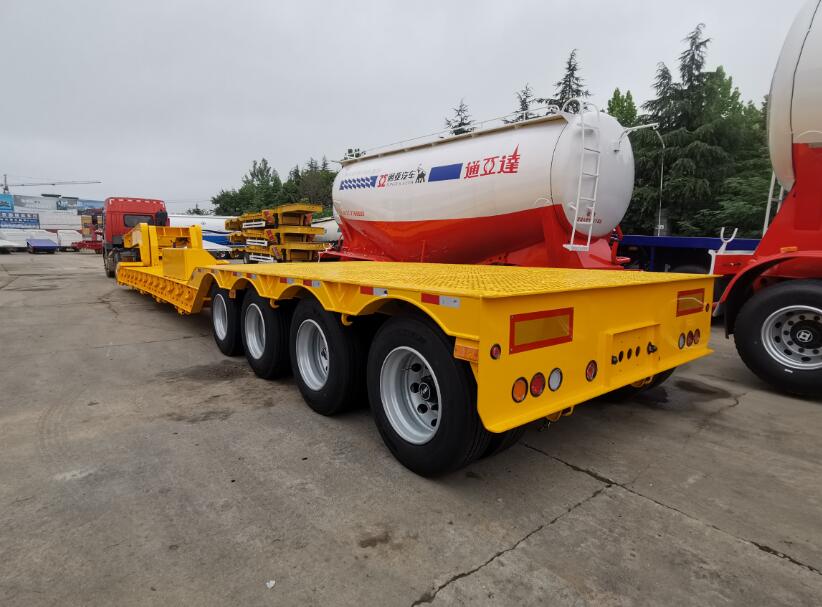 Detachable Gooseneck Lowbed Semi Trailer
