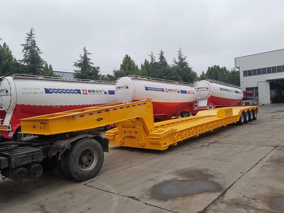 Hydraulic Gooseneck Lowbed Semi Trailer