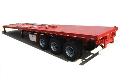 Tuam Tshoj Kub-muag 40ft flatbed tsheb trailer nrog ruaj zoo