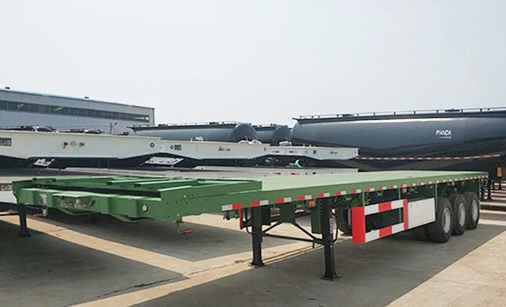 TONGYA 40ft Thawv Flatbed Semi Trailer Nrog Zoo Zoo