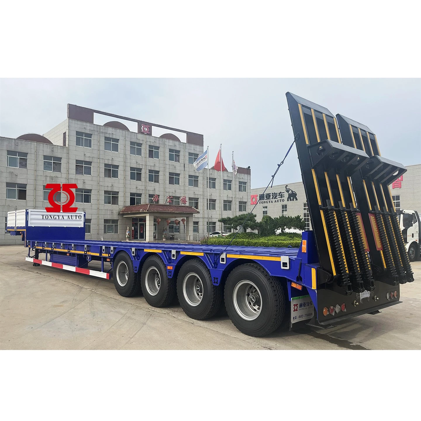 80T Tsawg txaj Semi Trailer