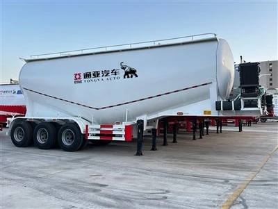 3 Axle Bulk Cement Tanker Semi Trailer Nrog Mechanical Suspension