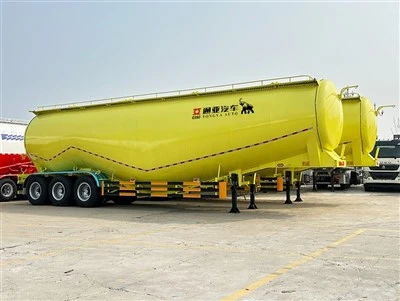 Powder Tanker Semi Trailer Nrog 2 Qhov Chaw