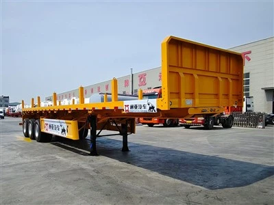 Sab Pob Tseg Fladbed Semi Trailer