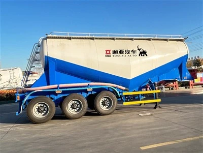 Ib Leeg Tire 3 Axle Bulk Cement Tanker Semi Trailer